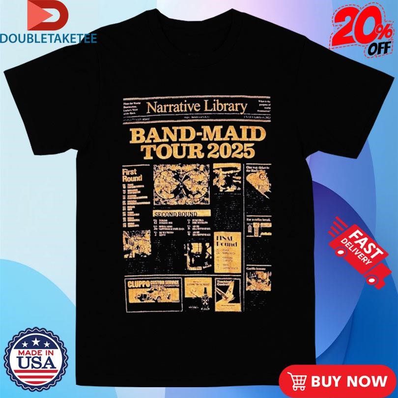 BANDMAID 2025グッズTシャツ BANDMAID 2025グッズTシャツ 受注販売][pre-orders] BAND-MAID